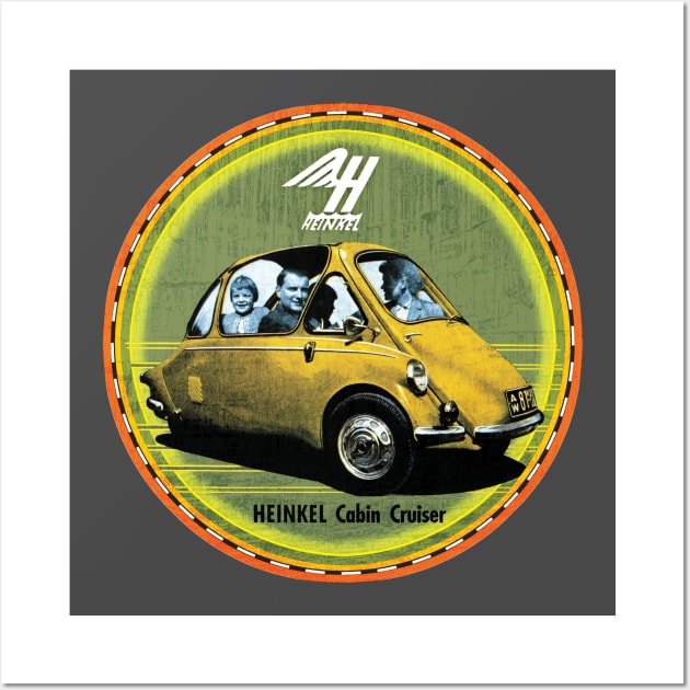 HEINKEL bubble car Wall Art by Midcenturydave